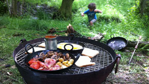 Camping Trip with Breakfast on a Kadai